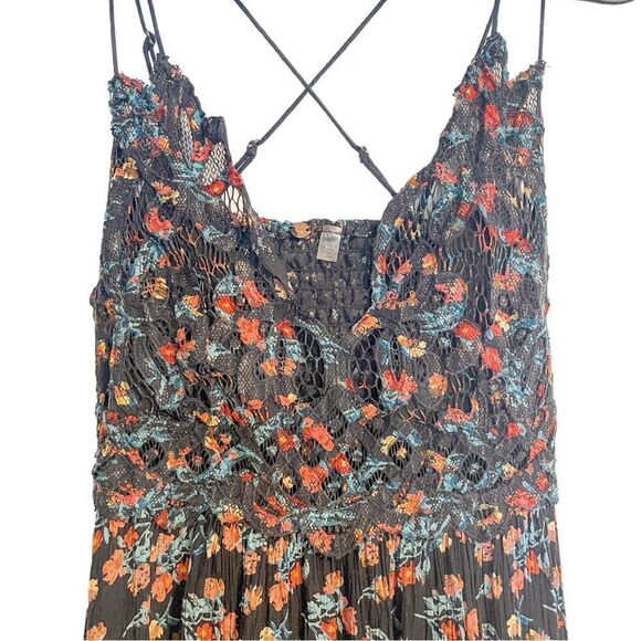 Free People Adella Printed Mini Dress M - Picture 5 of 9